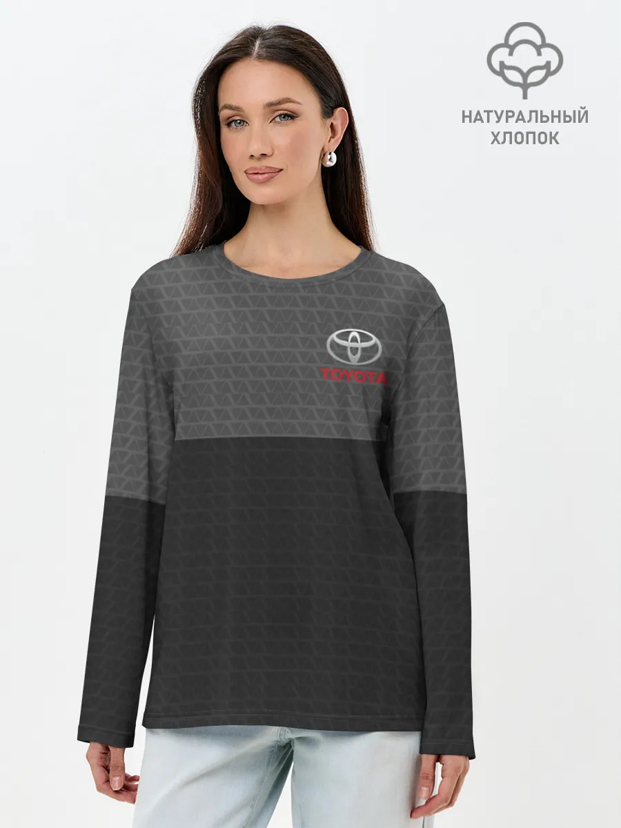 Лонгслив женский. Хлопок / TOYOTA SPORT