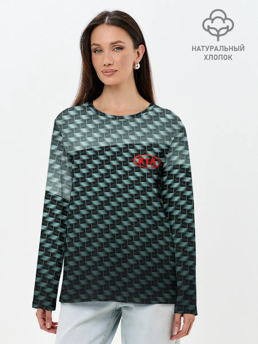 Лонгслив женский. Хлопок / KIA SPORT STYLE