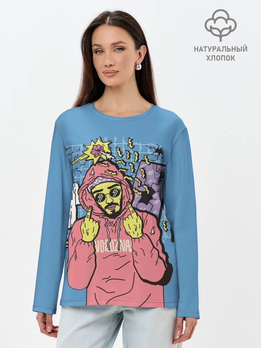 Лонгслив женский. Хлопок / Mnogoznaal 4