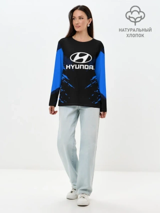Лонгслив женский. Хлопок / HYUNDAI SPORTCOLLECTION