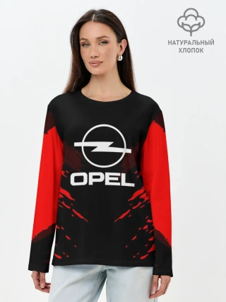 Лонгслив женский. Хлопок / OPEL SPORT COLLECTION