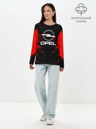 Лонгслив женский. Хлопок / OPEL SPORT COLLECTION