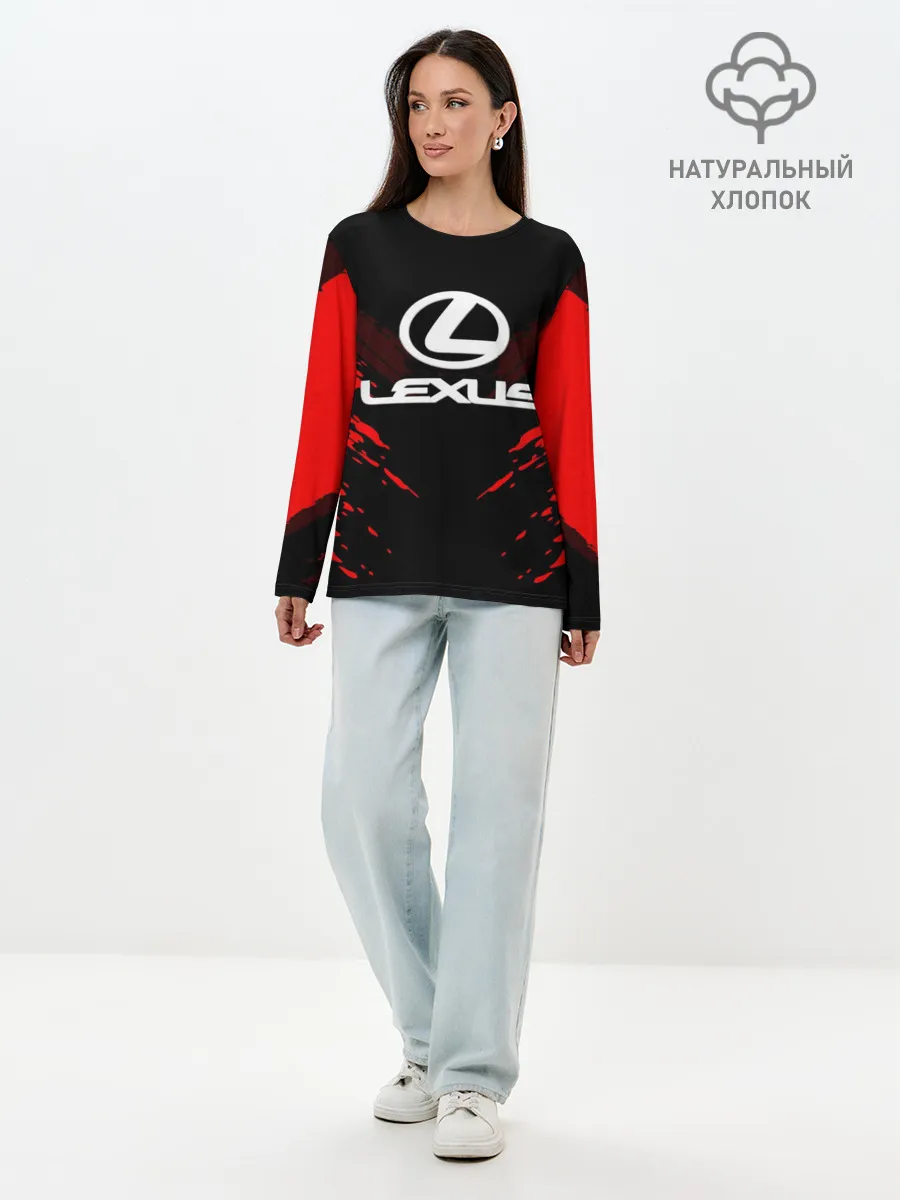 Лонгслив женский. Хлопок / LEXUS SPORT COLLECTION