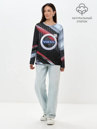 Лонгслив женский. Хлопок / VOLVO high speed collection