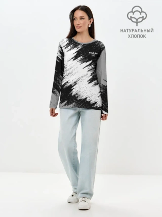 Лонгслив женский. Хлопок / MAN