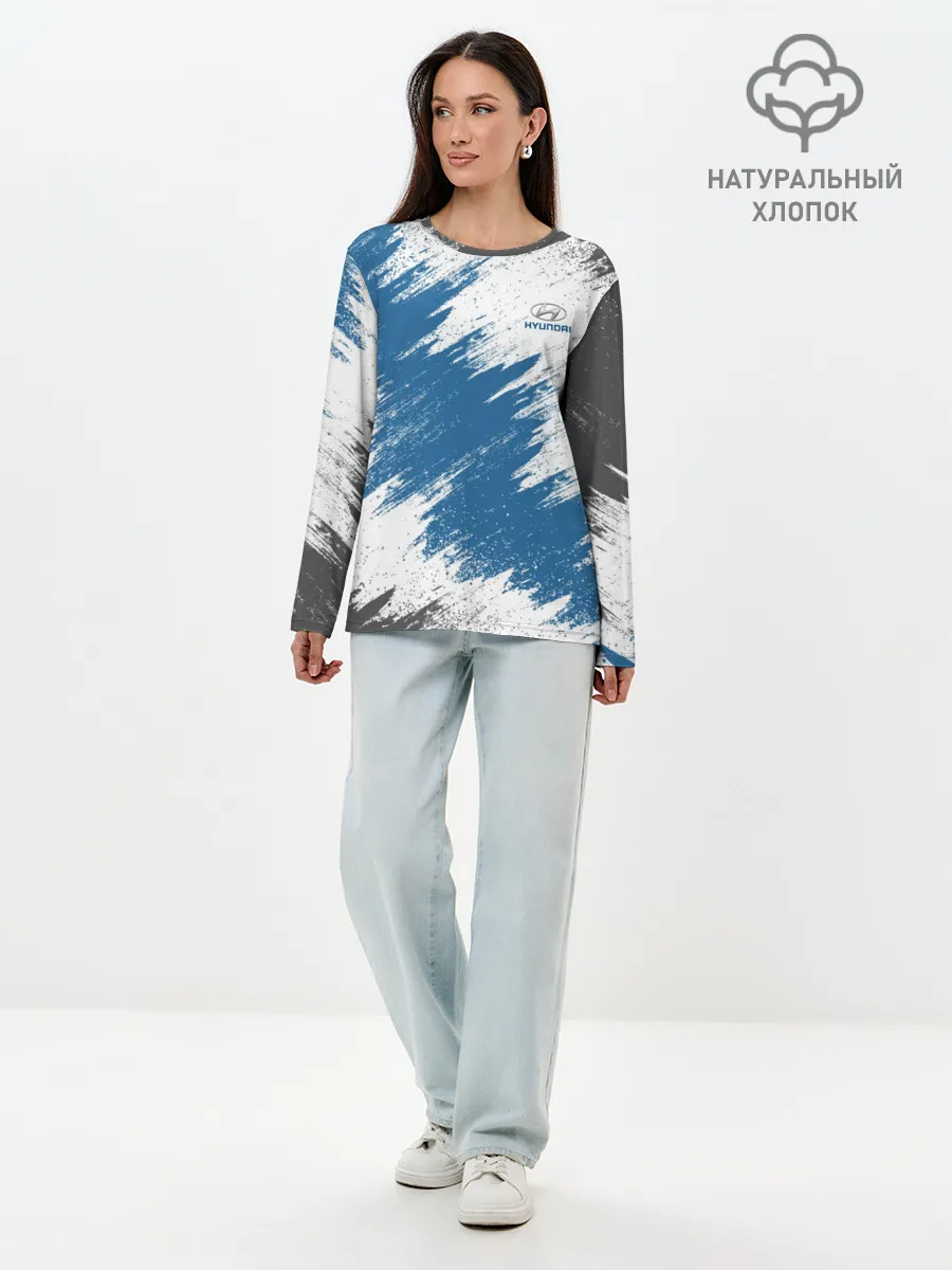 Лонгслив женский. Хлопок / Hyundai