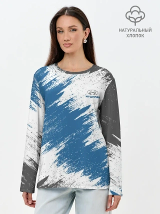 Лонгслив женский. Хлопок / Hyundai