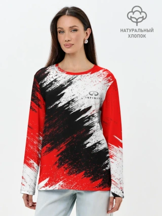 Лонгслив женский. Хлопок / INFINITI