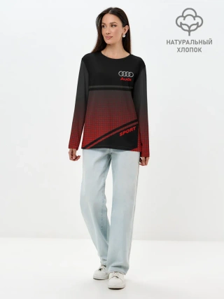 Лонгслив женский. Хлопок / AUDI SPORT