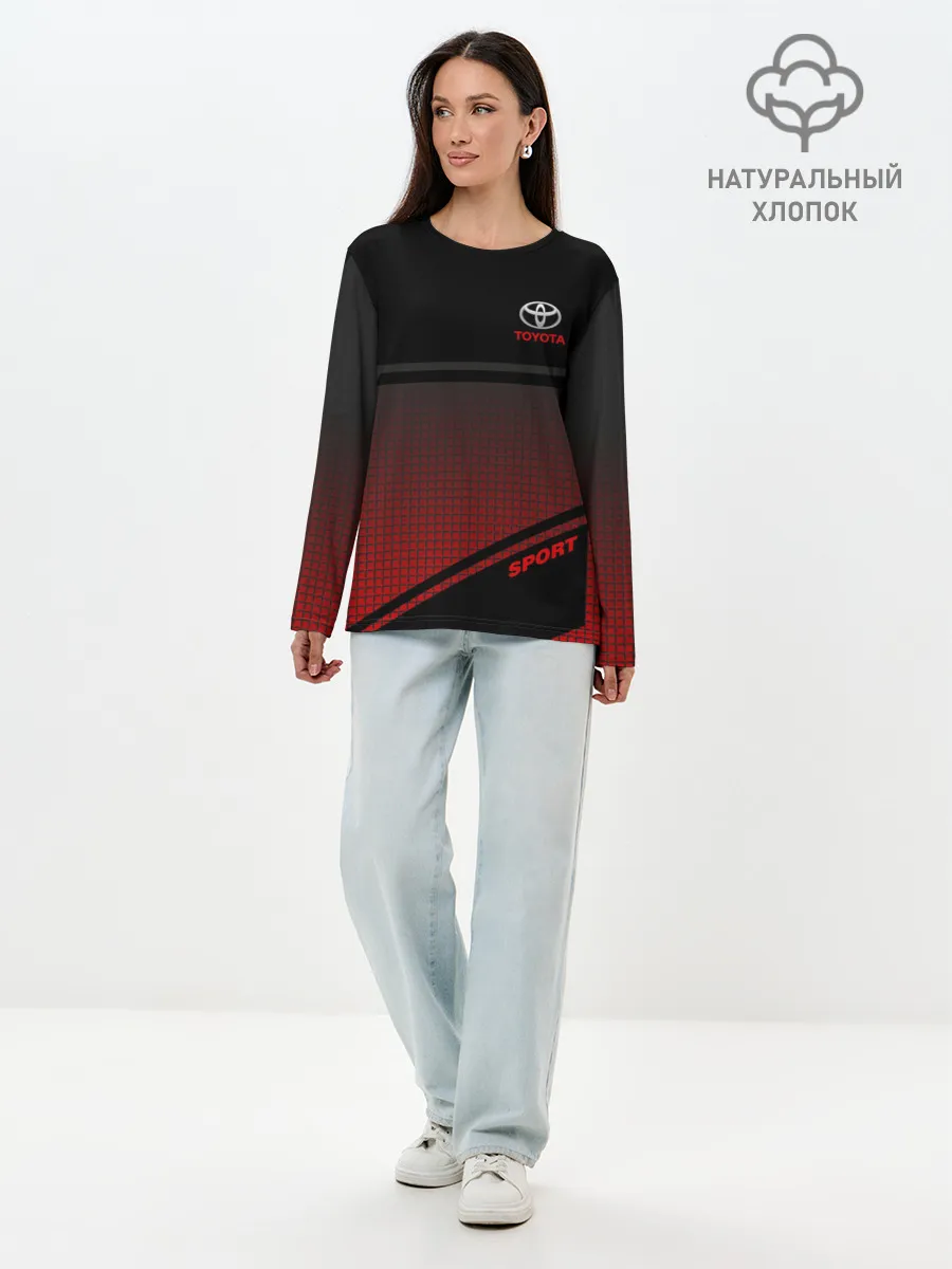 Лонгслив женский. Хлопок / TOYOTA | ТОЙОТА