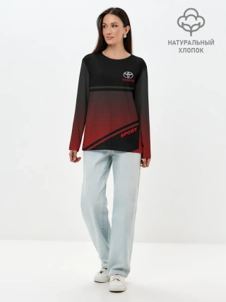 Лонгслив женский. Хлопок / TOYOTA | ТОЙОТА