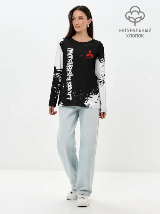 Лонгслив женский. Хлопок / MITSUBISHI SPORT