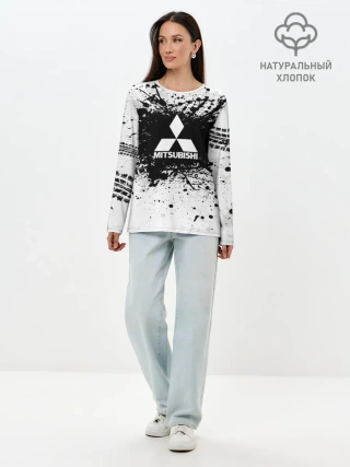 Лонгслив женский. Хлопок / Mitsubishi
