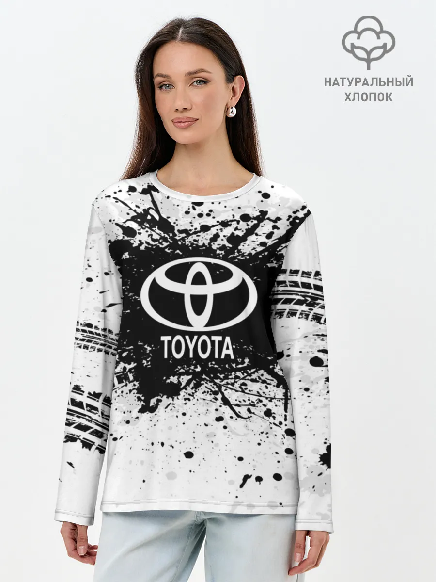 Лонгслив женский. Хлопок / Toyota