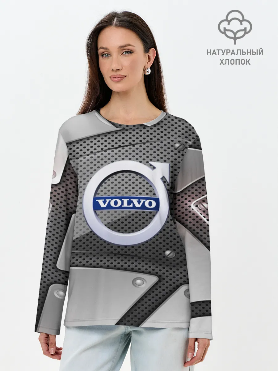 Лонгслив женский. Хлопок / VOLVO metalic 2018