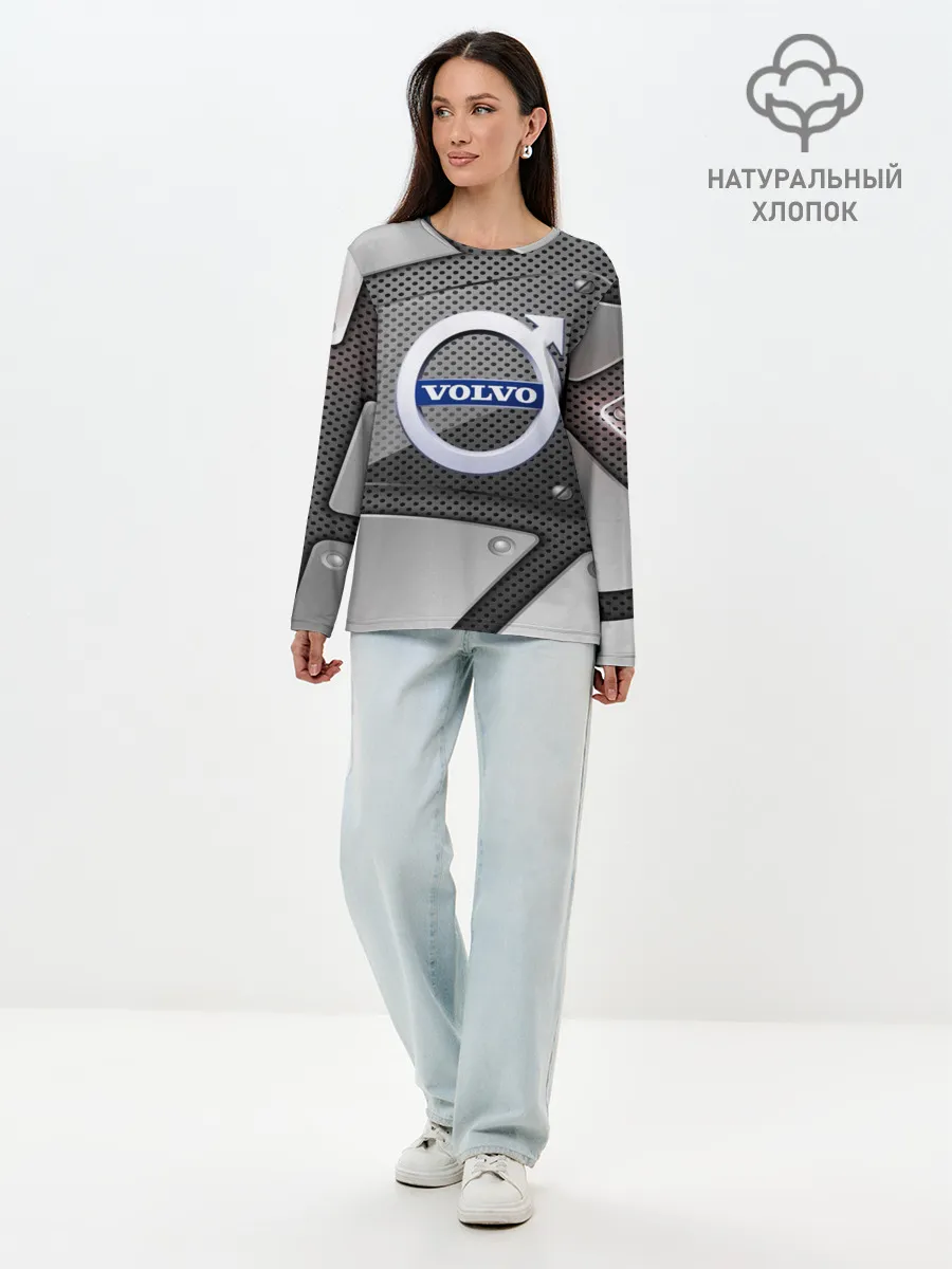 Лонгслив женский. Хлопок / VOLVO metalic 2018