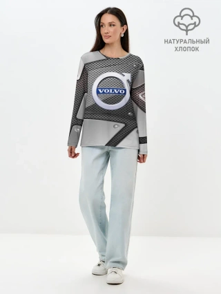 Лонгслив женский. Хлопок / VOLVO metalic 2018