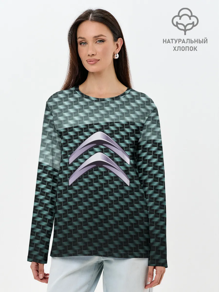 Лонгслив женский. Хлопок / Citroen SPORT