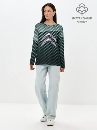 Лонгслив женский. Хлопок / Citroen SPORT