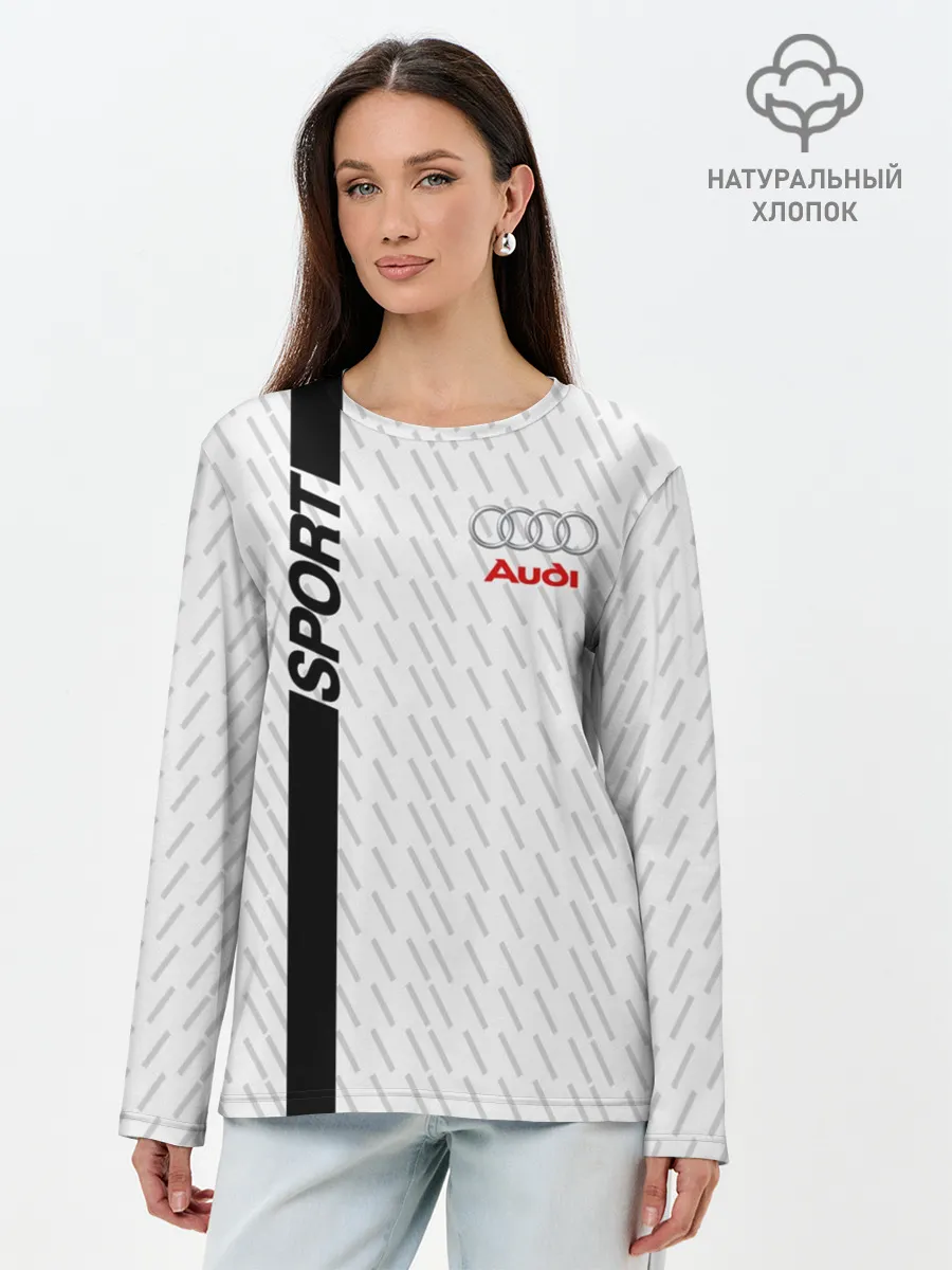 Лонгслив женский. Хлопок / AUDI SPORT