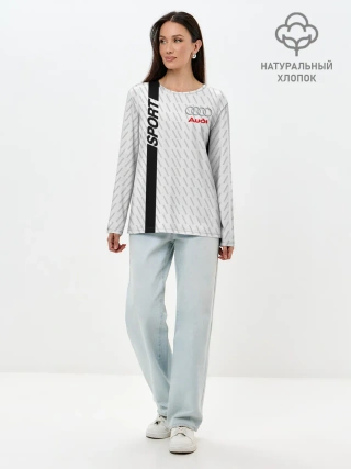 Лонгслив женский. Хлопок / AUDI SPORT