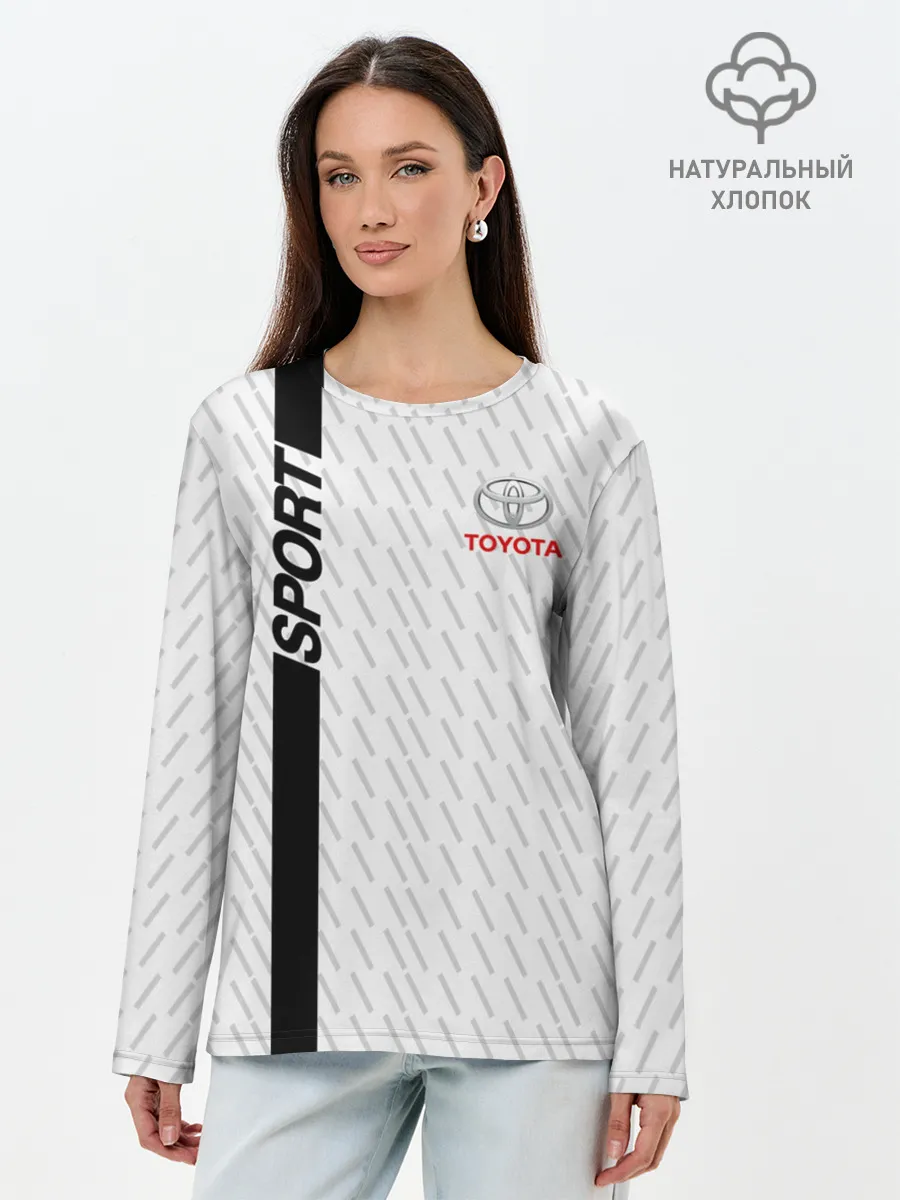 Лонгслив женский. Хлопок / TOYOTA SPORT