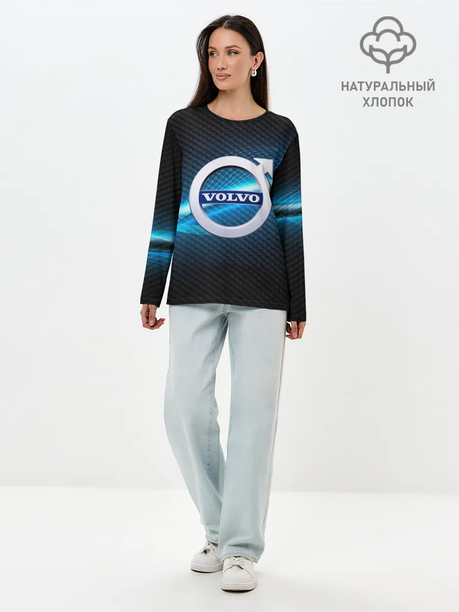 Лонгслив женский. Хлопок / VOLVO machine motor XXI