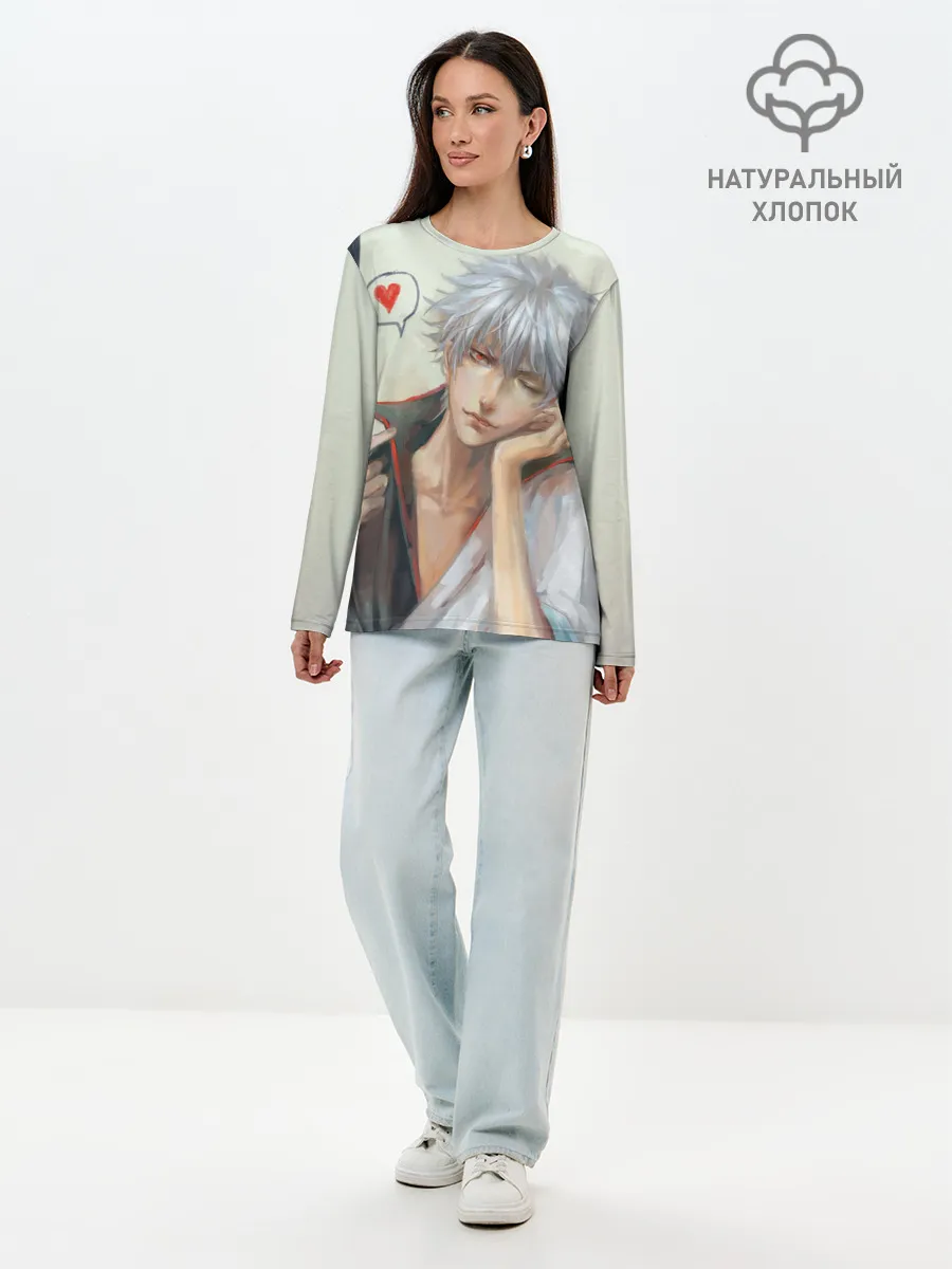 Лонгслив женский. Хлопок / Sakata Gintoki