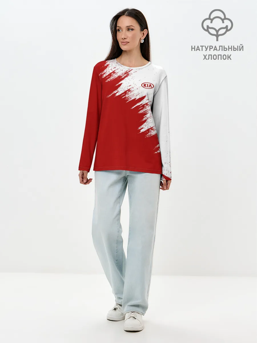 Лонгслив женский. Хлопок / KIA