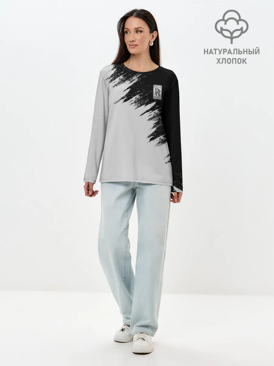 Лонгслив женский. Хлопок / Rolls-Royce