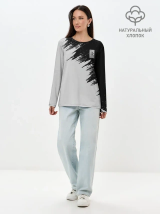 Лонгслив женский. Хлопок / Rolls-Royce