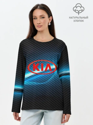 Лонгслив женский. Хлопок / KIA machine motor XXI