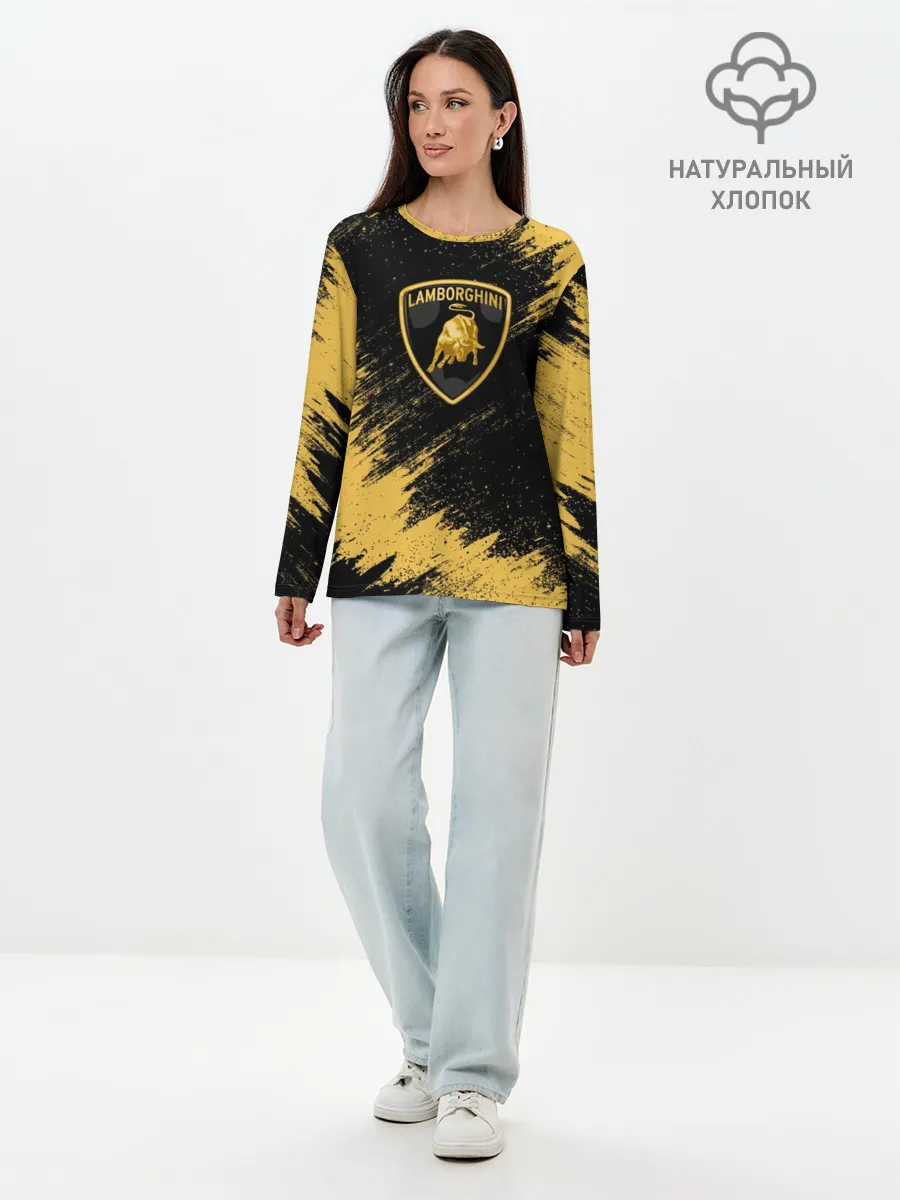 Лонгслив женский. Хлопок / Lamborghini