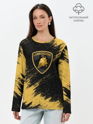 Лонгслив женский. Хлопок / Lamborghini