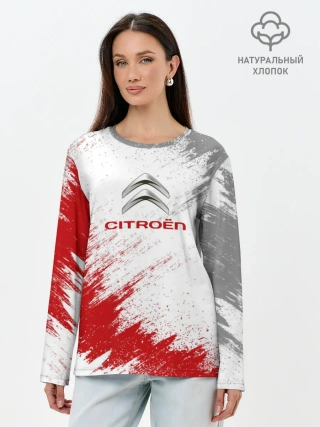 Лонгслив женский. Хлопок / Citroen