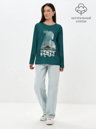 Лонгслив женский. Хлопок / Drummatix ВЕГА