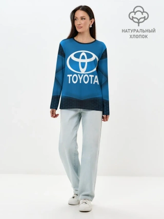 Лонгслив женский. Хлопок / Toyota SPORT