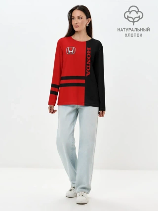 Лонгслив женский. Хлопок / Honda