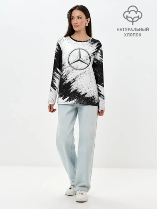 Лонгслив женский. Хлопок / Mercedes