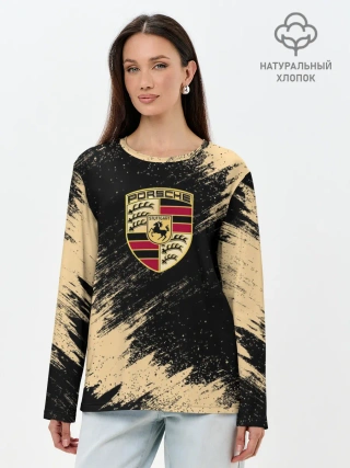 Лонгслив женский. Хлопок / Porsche