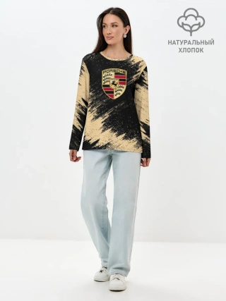 Лонгслив женский. Хлопок / Porsche