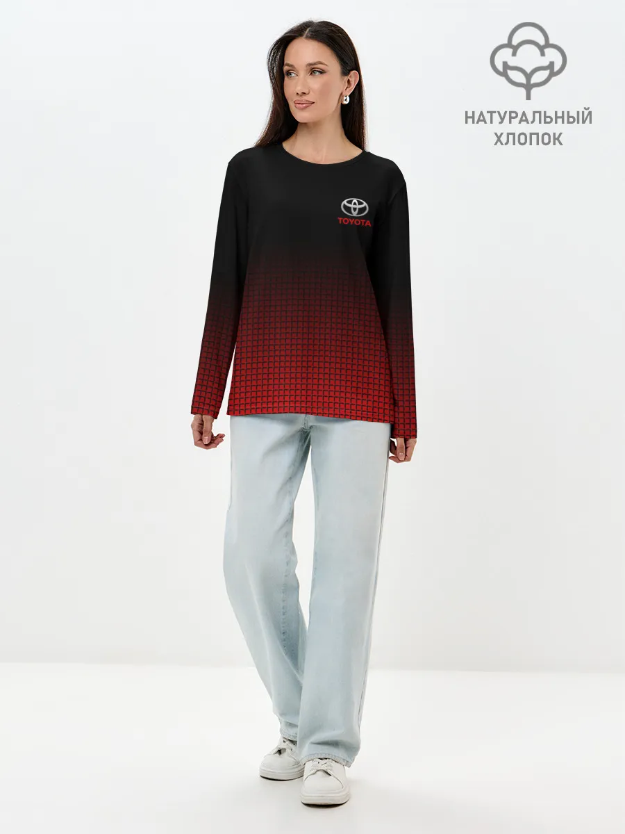 Лонгслив женский. Хлопок / TOYOTA SPORT