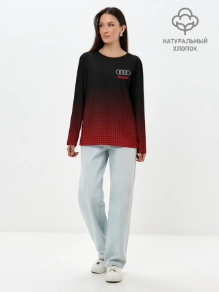 Лонгслив женский. Хлопок / AUDI SPORT