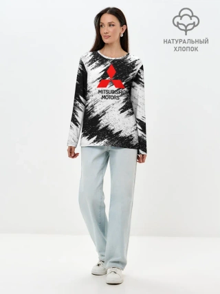 Лонгслив женский. Хлопок / Mitsubishi