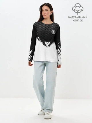 Лонгслив женский. Хлопок / Chelsea black 2018