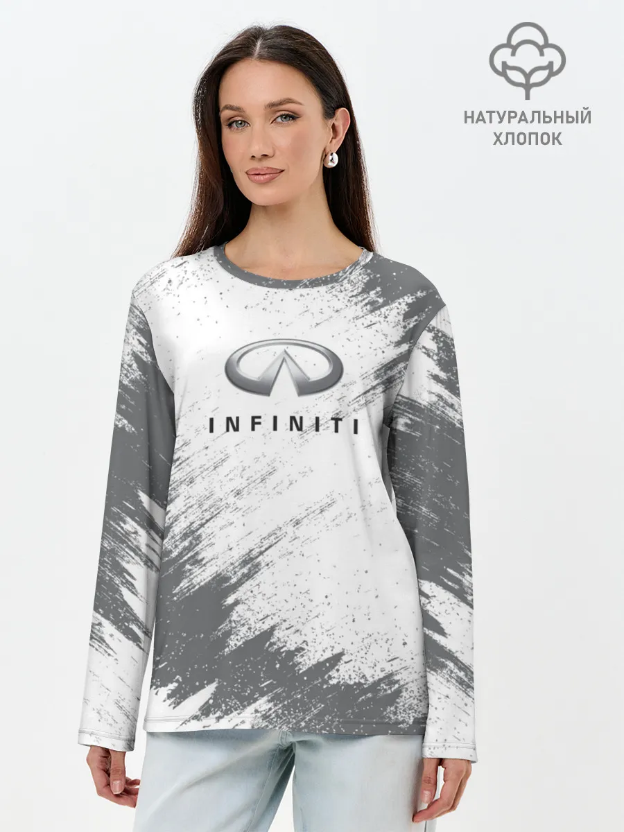 Лонгслив женский. Хлопок / INFINITI