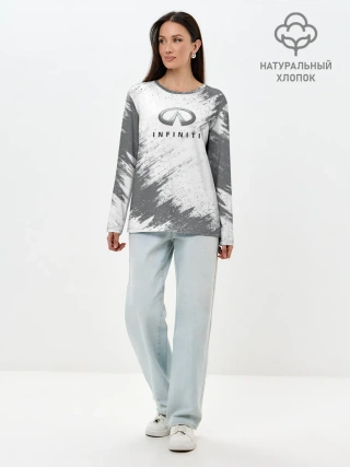 Лонгслив женский. Хлопок / INFINITI