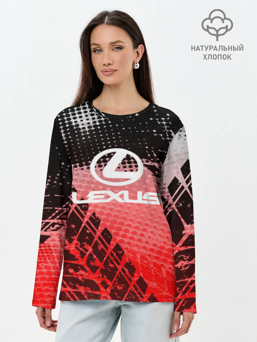 Лонгслив женский. Хлопок / Lexus sport auto motors