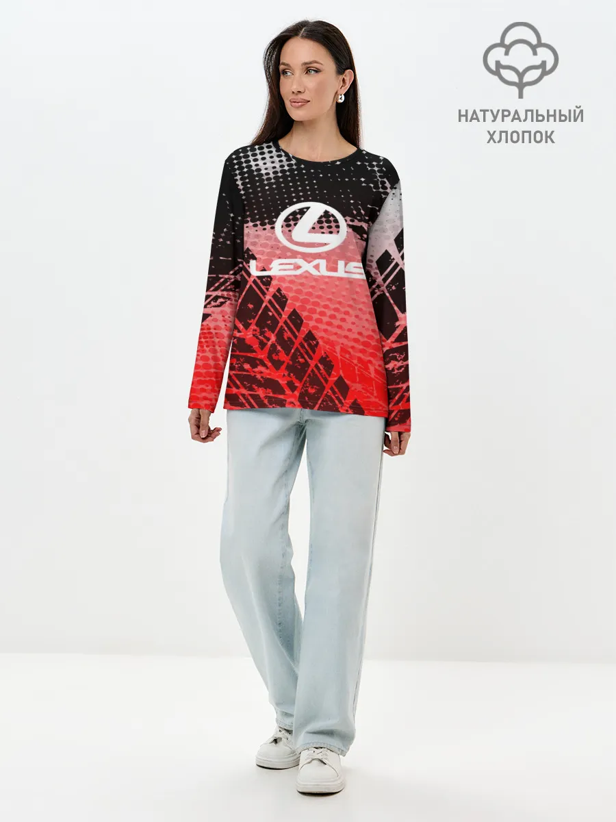 Лонгслив женский. Хлопок / Lexus sport auto motors