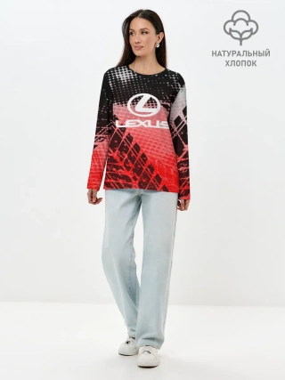 Лонгслив женский. Хлопок / Lexus sport auto motors